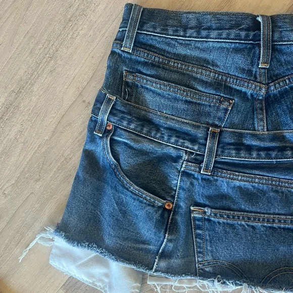 Levi's Blue Denim Mini Skirt - Picture 6 of 7